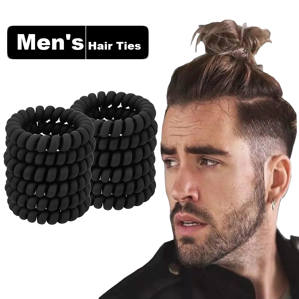 Men'S Grooming Tape - Laços de cabelo em espiral preto