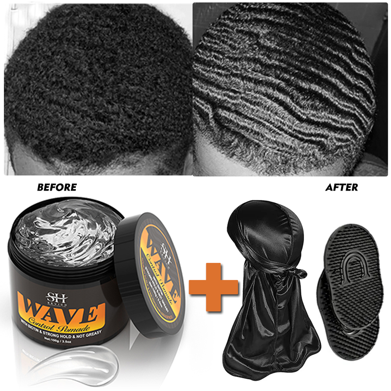Men'S Grooming Oil - 360 ondulado frizz controle gel forte