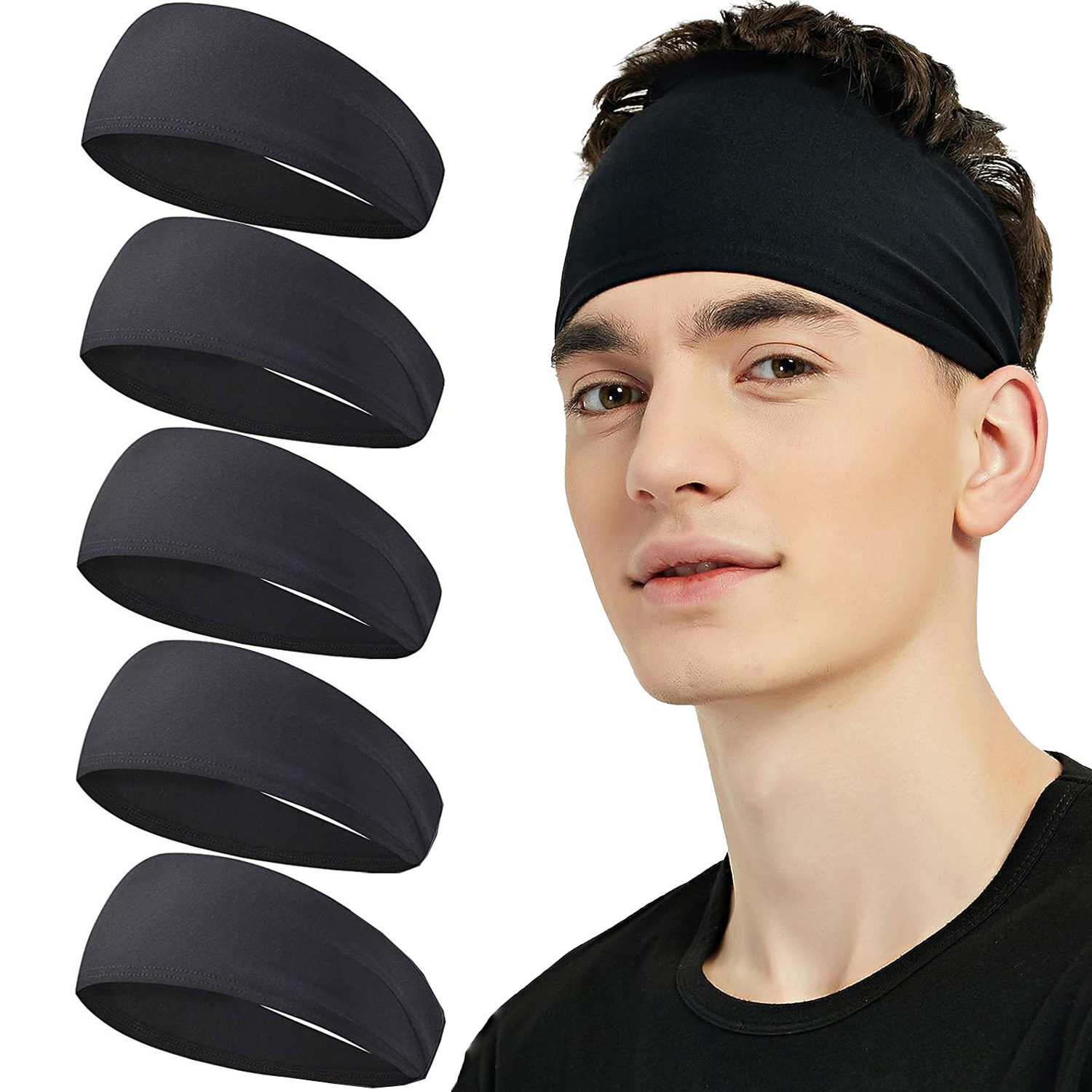 Men'S Grooming Tape - Sweatband para homens mulheres elástico esporte