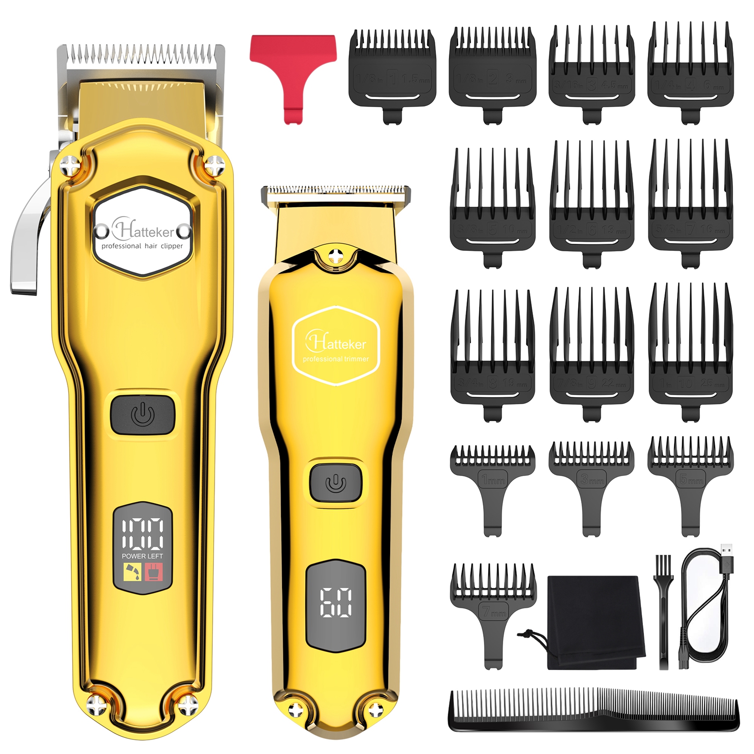 Men'S Grooming Clippers - Máquina de Cortar Cabelo Profissional Sem