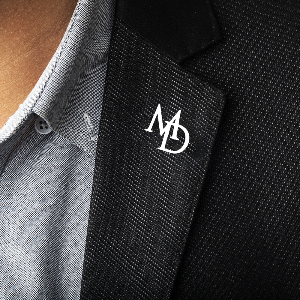 Men'S Grooming - Tangula broche de iniciais personalizadas para
