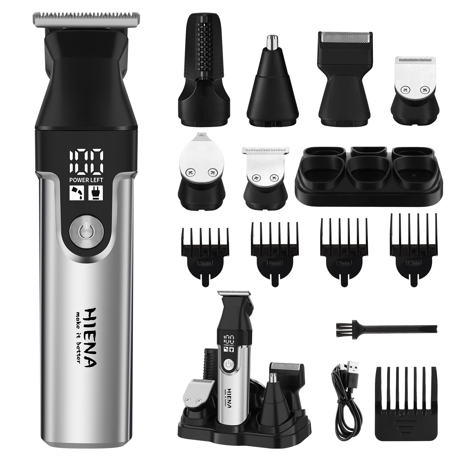 Men'S Grooming Electric Trimmer - Conjunto de Cortadores de Cabelo Profissionais