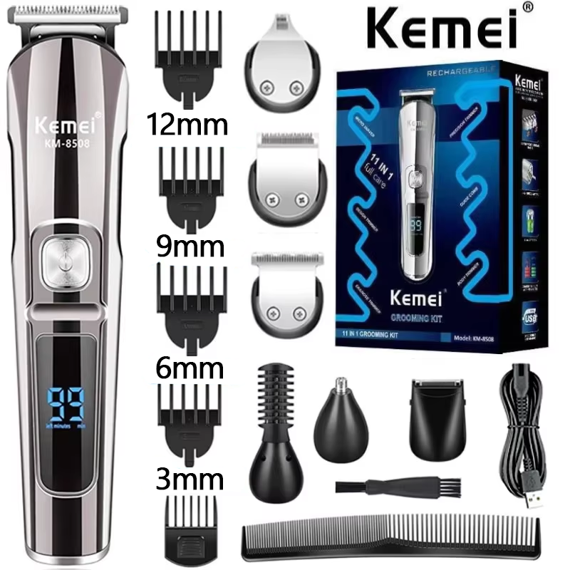 Men'S Grooming Electric Trimmer - Aparador de Barba e Cabelo Multifuncional