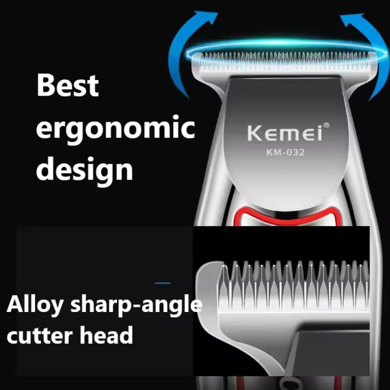 Kemei profissional aparador de - Men'S Grooming Electric Trimmer avaliação e preço