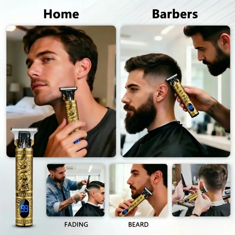 Aparador de Barba Elétrico T9  - Men'S Grooming Oil avaliação e preço