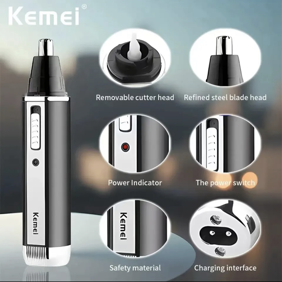 Aparador de Pelos do Nariz Kem - Men'S Grooming Electric Trimmer avaliação e preço