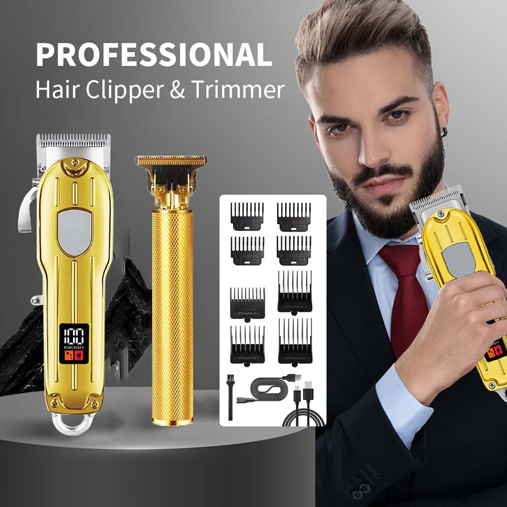Conjunto 2 em 1 de Máquina de  - Men'S Grooming Electric Trimmer avaliação e preço
