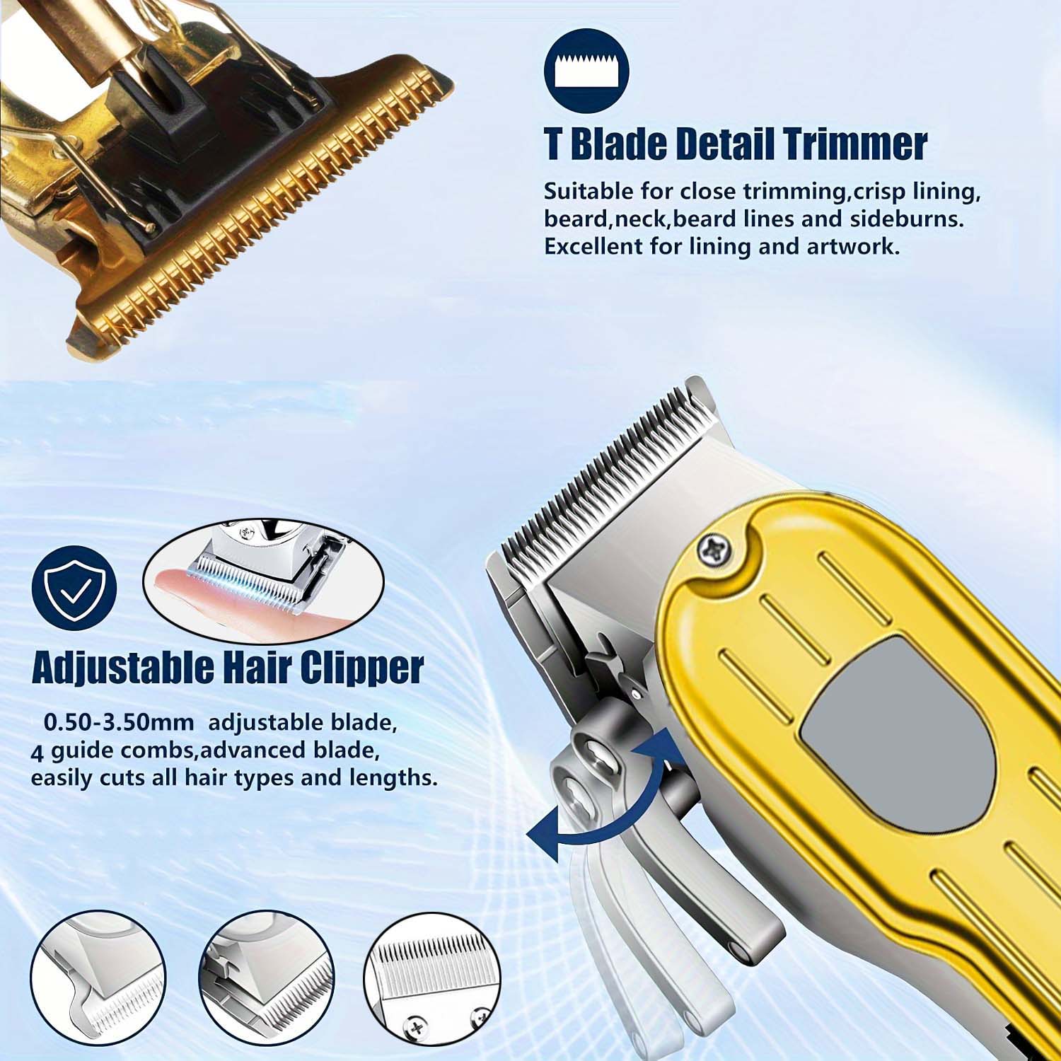 Conjunto 2 em 1 de Máquina de  - Men'S Grooming Electric Trimmer avaliação e preço