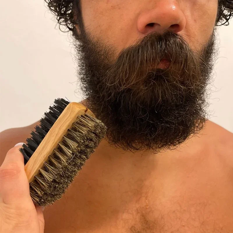 Escova para Barba com Cabo de  - Men'S Grooming Oil avaliação e preço