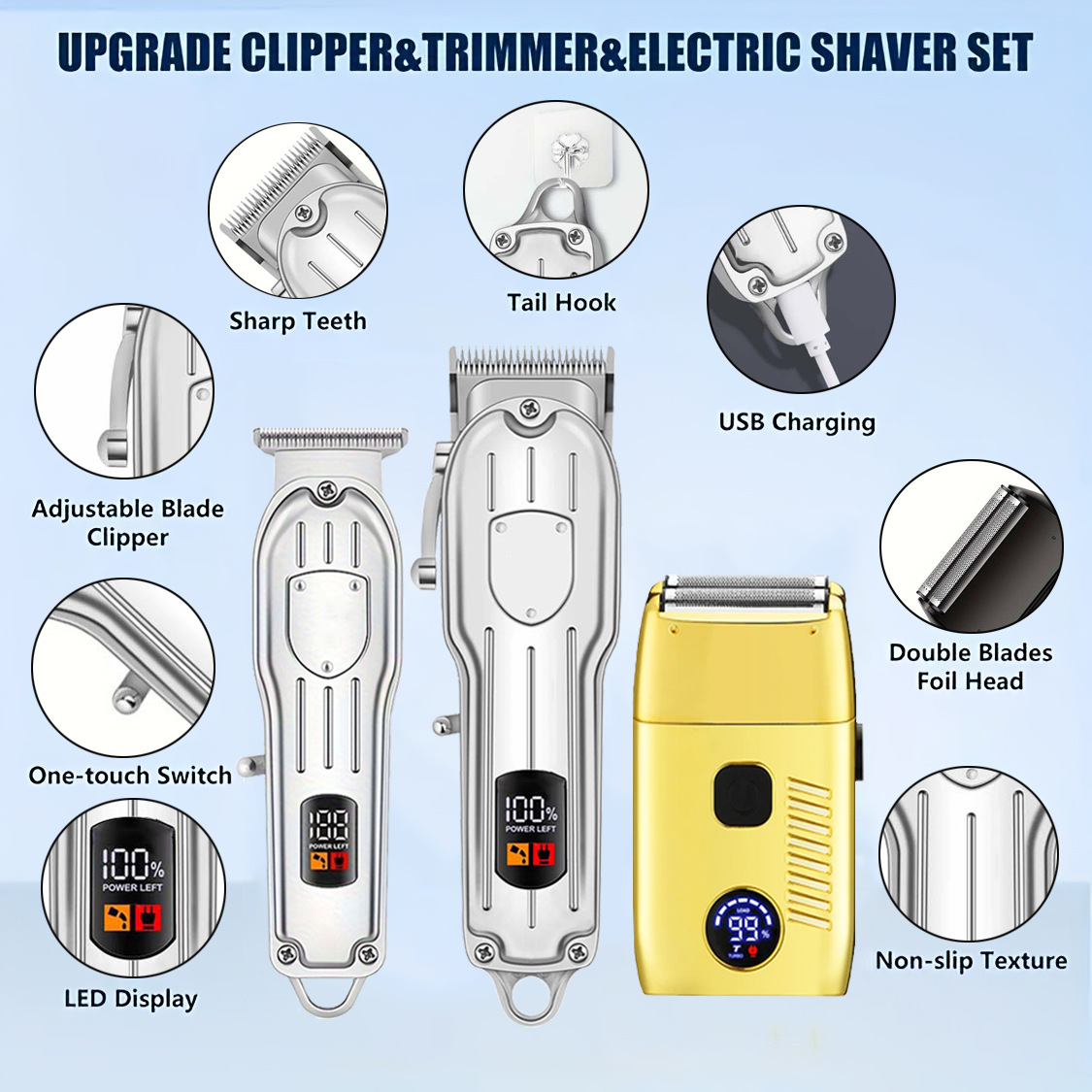 Máquina de Cortar Cabelo Elétr - Men'S Grooming Clippers avaliação e preço