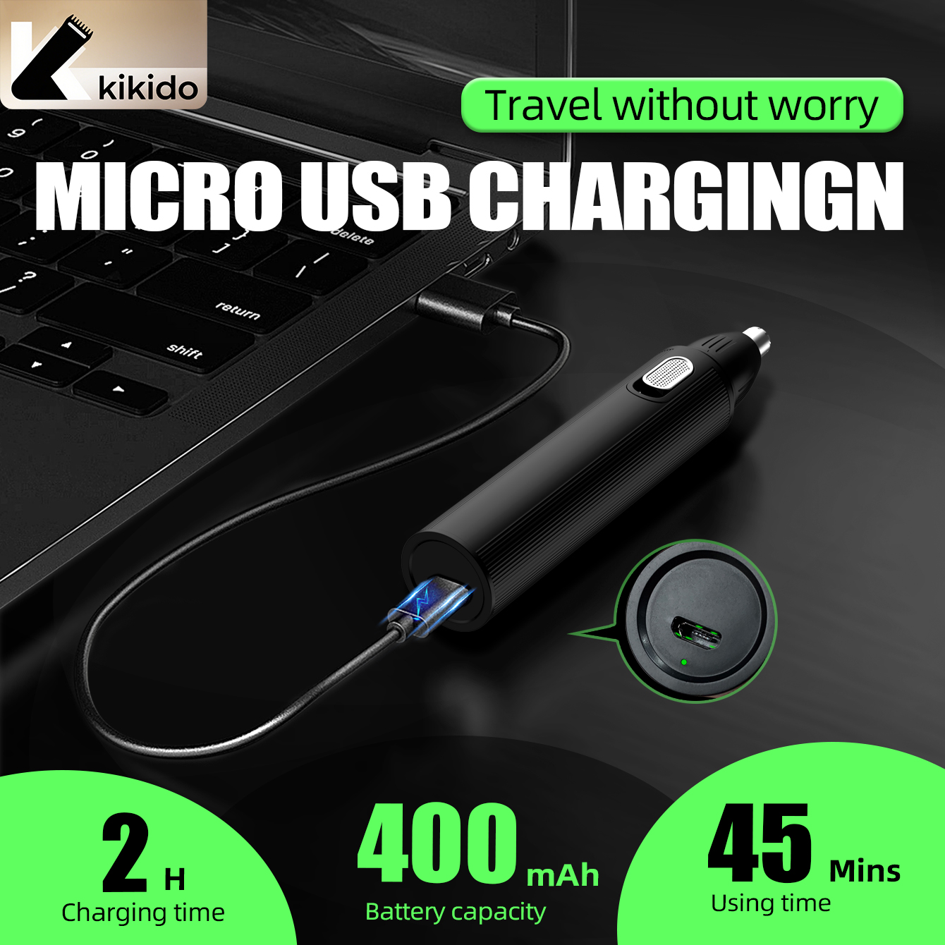 KIKIDO Aparador de Pelos do Na - Men'S Grooming Electric Trimmer avaliação e preço